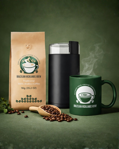 Arabica coffee+ grinder + Mug